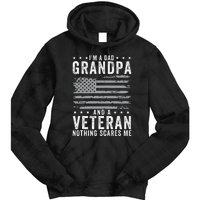 I'm A Dad Grandpa And Veteran Fathers Day Papa Grandpa Tie Dye Hoodie