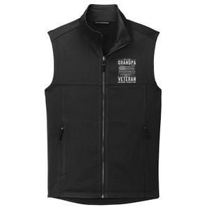 I'm A Dad Grandpa And Veteran Fathers Day Papa Grandpa Collective Smooth Fleece Vest