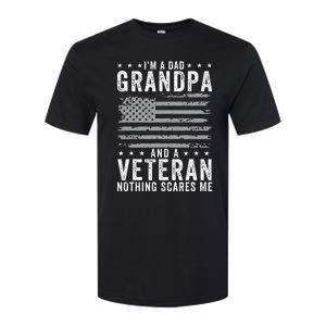 I'm A Dad Grandpa And Veteran Fathers Day Papa Grandpa Softstyle CVC T-Shirt