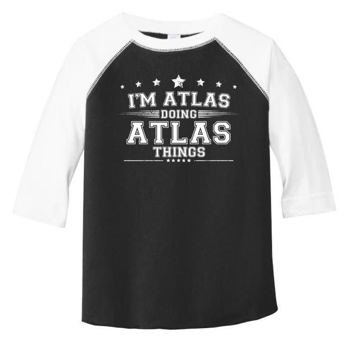 Im Atlas Doing Atlas Things Toddler Fine Jersey T-Shirt