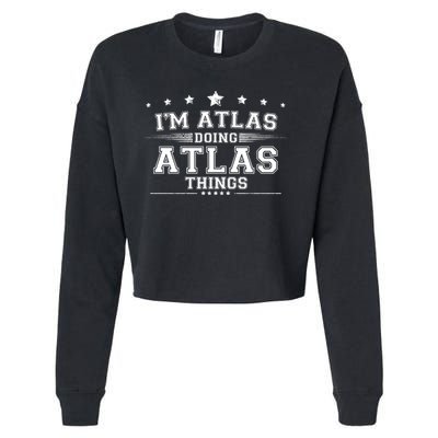 Im Atlas Doing Atlas Things Cropped Pullover Crew