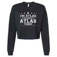 Im Atlas Doing Atlas Things Cropped Pullover Crew