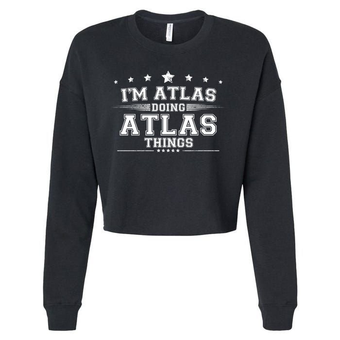 Im Atlas Doing Atlas Things Cropped Pullover Crew
