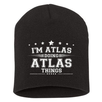 Im Atlas Doing Atlas Things Short Acrylic Beanie