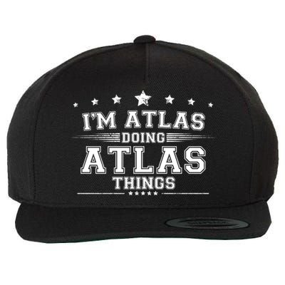 Im Atlas Doing Atlas Things Wool Snapback Cap