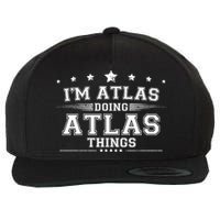 Im Atlas Doing Atlas Things Wool Snapback Cap