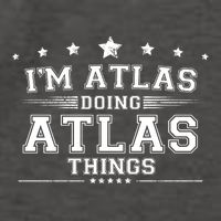 Im Atlas Doing Atlas Things Vector Backpack
