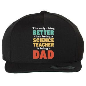 I'm A Dad And Science Teacher Funny Fatherhood Funny Dad Gift Wool Snapback Cap