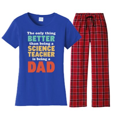 I'm A Dad And Science Teacher Funny Fatherhood Funny Dad Gift Women's Flannel Pajama Set