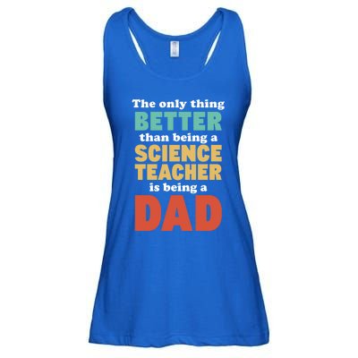 I'm A Dad And Science Teacher Funny Fatherhood Funny Dad Gift Ladies Essential Flowy Tank