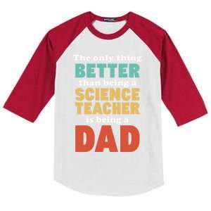 I'm A Dad And Science Teacher Funny Fatherhood Funny Dad Gift Kids Colorblock Raglan Jersey