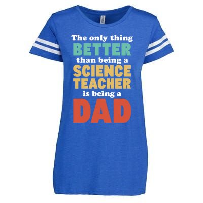 I'm A Dad And Science Teacher Funny Fatherhood Funny Dad Gift Enza Ladies Jersey Football T-Shirt