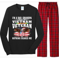 Im A Dad Grandpa And Vietnam Veteran Nothing Scares Me Long Sleeve Pajama Set