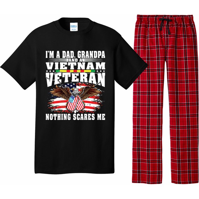 Im A Dad Grandpa And Vietnam Veteran Nothing Scares Me Pajama Set