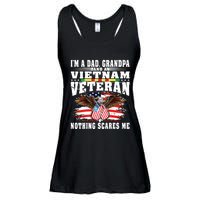 Im A Dad Grandpa And Vietnam Veteran Nothing Scares Me Ladies Essential Flowy Tank