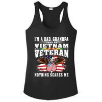 Im A Dad Grandpa And Vietnam Veteran Nothing Scares Me Ladies PosiCharge Competitor Racerback Tank