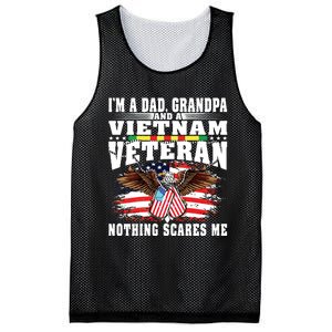 Im A Dad Grandpa And Vietnam Veteran Nothing Scares Me Mesh Reversible Basketball Jersey Tank