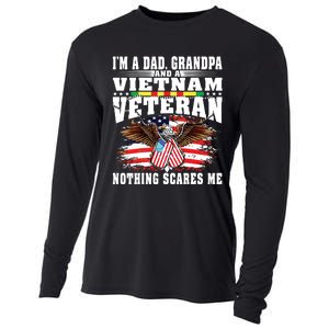 Im A Dad Grandpa And Vietnam Veteran Nothing Scares Me Cooling Performance Long Sleeve Crew