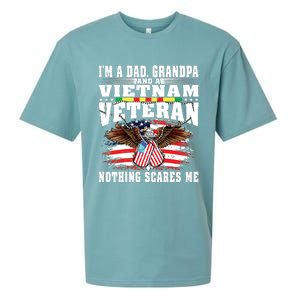 Im A Dad Grandpa And Vietnam Veteran Nothing Scares Me Sueded Cloud Jersey T-Shirt