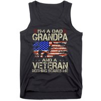 Im A Dad Grandpa And Veteran Fathers Day Papa Grandpa Gifts Tank Top