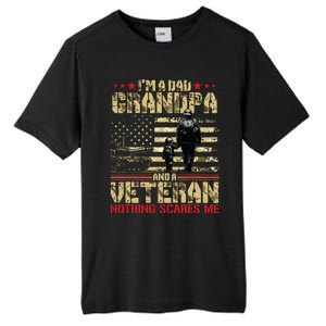 Im A Dad Grandpa And Veteran Fathers Day Papa Grandpa Tall Fusion ChromaSoft Performance T-Shirt