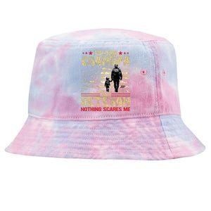 Im A Dad Grandpa And Veteran Fathers Day Papa Grandpa Tie-Dyed Bucket Hat