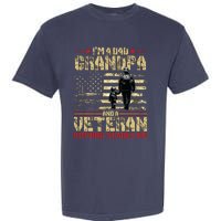 Im A Dad Grandpa And Veteran Fathers Day Papa Grandpa Garment-Dyed Heavyweight T-Shirt