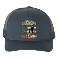 Im A Dad Grandpa And Veteran Fathers Day Papa Grandpa Yupoong Adult 5-Panel Trucker Hat