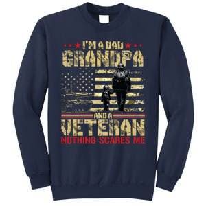 Im A Dad Grandpa And Veteran Fathers Day Papa Grandpa Sweatshirt