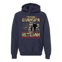 Im A Dad Grandpa And Veteran Fathers Day Papa Grandpa Premium Hoodie