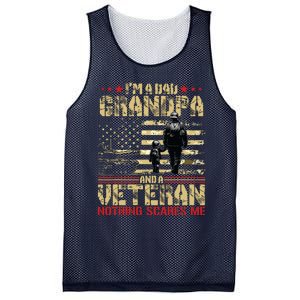 Im A Dad Grandpa And Veteran Fathers Day Papa Grandpa Mesh Reversible Basketball Jersey Tank