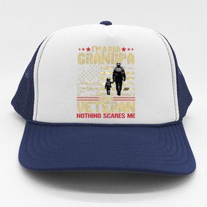 Im A Dad Grandpa And Veteran Fathers Day Papa Grandpa Trucker Hat