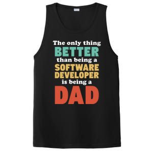 I'm A Dad And Software Engineer Funny Fatherhood Funny Dad Gift PosiCharge Competitor Tank