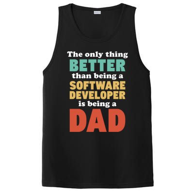 I'm A Dad And Software Engineer Funny Fatherhood Funny Dad Gift PosiCharge Competitor Tank