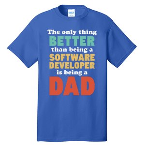 I'm A Dad And Software Engineer Funny Fatherhood Funny Dad Gift Tall T-Shirt