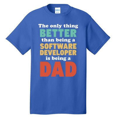 I'm A Dad And Software Engineer Funny Fatherhood Funny Dad Gift Tall T-Shirt