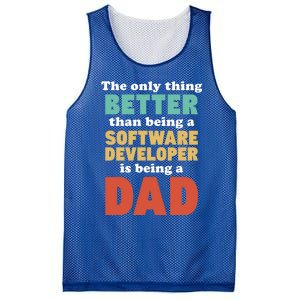 I'm A Dad And Software Engineer Funny Fatherhood Funny Dad Gift Mesh Reversible Basketball Jersey Tank