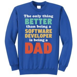 I'm A Dad And Software Engineer Funny Fatherhood Funny Dad Gift Tall Sweatshirt