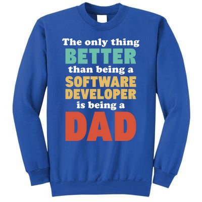 I'm A Dad And Software Engineer Funny Fatherhood Funny Dad Gift Tall Sweatshirt