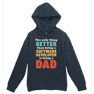 I'm A Dad And Software Engineer Funny Fatherhood Funny Dad Gift Urban Pullover Hoodie