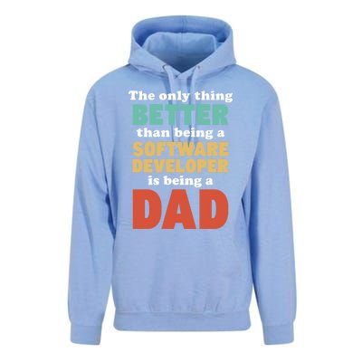 I'm A Dad And Software Engineer Funny Fatherhood Funny Dad Gift Unisex Surf Hoodie