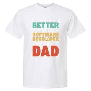 I'm A Dad And Software Engineer Funny Fatherhood Funny Dad Gift Garment-Dyed Heavyweight T-Shirt