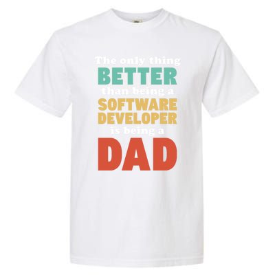 I'm A Dad And Software Engineer Funny Fatherhood Funny Dad Gift Garment-Dyed Heavyweight T-Shirt