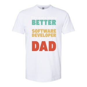 I'm A Dad And Software Engineer Funny Fatherhood Funny Dad Gift Softstyle CVC T-Shirt