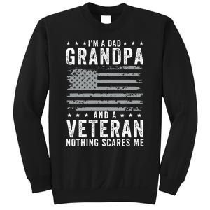 I'm A Dad Grandpa And Veteran Fathers Day Papa Grandpa Sweatshirt