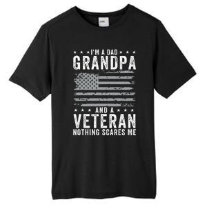 I'm A Dad Grandpa And Veteran Fathers Day Papa Grandpa Tall Fusion ChromaSoft Performance T-Shirt