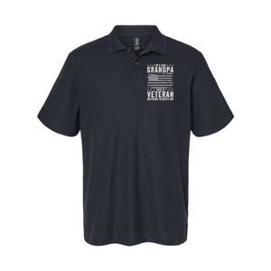 I'm A Dad Grandpa And Veteran Fathers Day Papa Grandpa Softstyle Adult Sport Polo