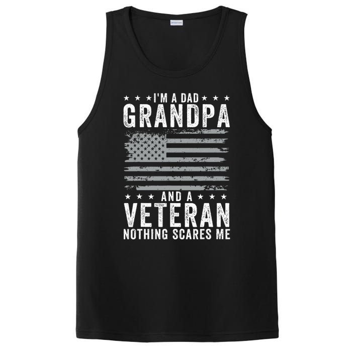 I'm A Dad Grandpa And Veteran Fathers Day Papa Grandpa PosiCharge Competitor Tank