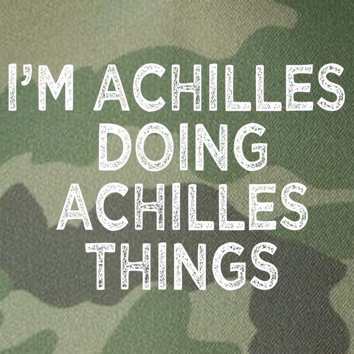 I'm Achilles Doing Achilles Things Legacy Tie Dye Trucker Hat