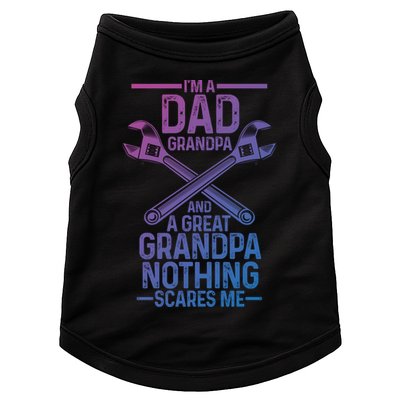 Im A Dad Grandpa And A Great Grandpa Cars Gift Doggie Tank
